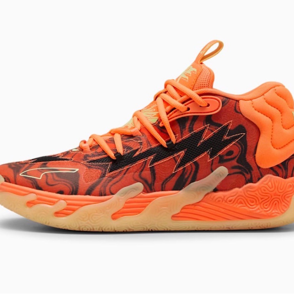 Puma MB.03 'Halloween' Men’s Basketball Shoes in the Fluro Orange Pes/PUMA 9.5 - Picture 9 of 17